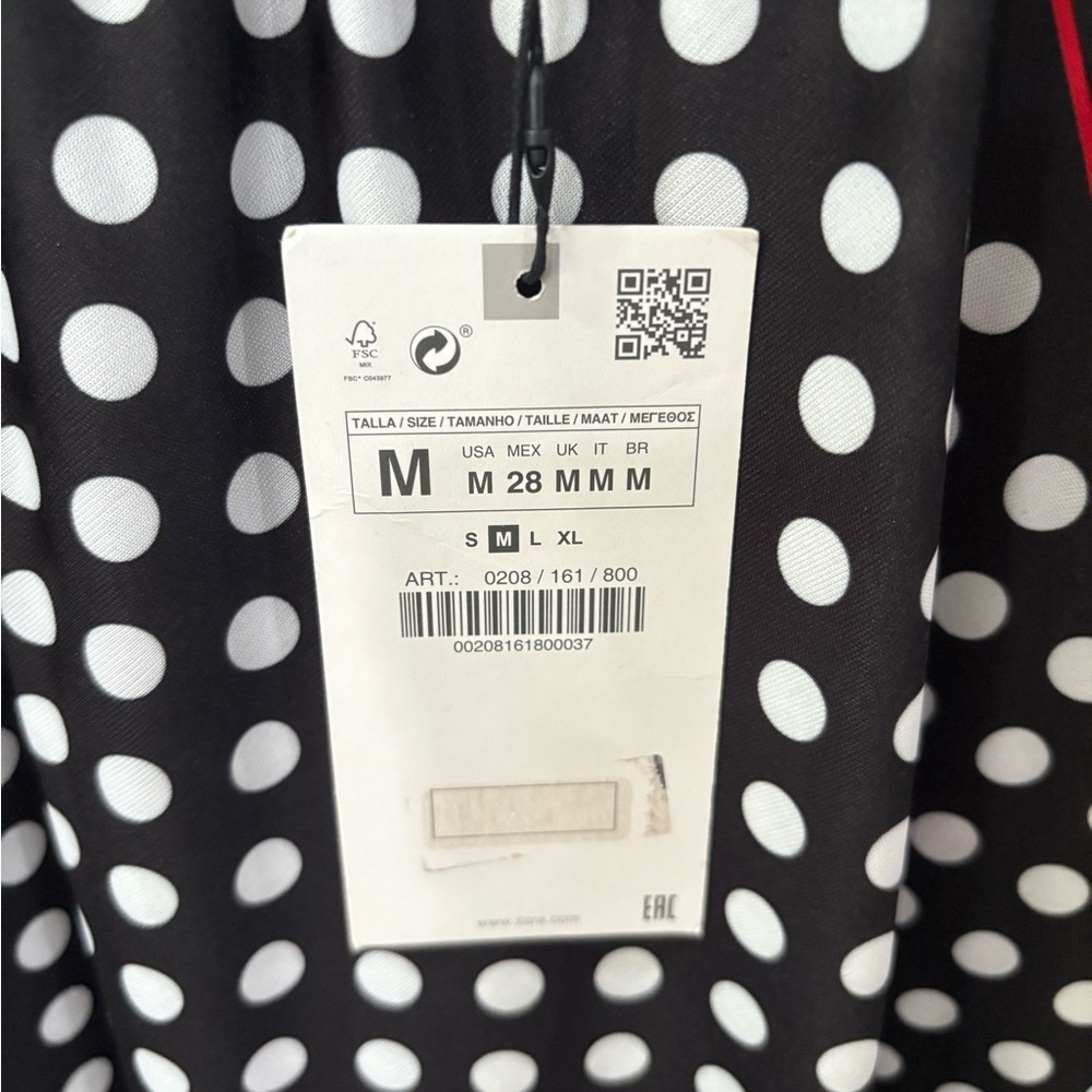 Zara Black and Red Polka Dot Tank Top - Picture 5 of 8